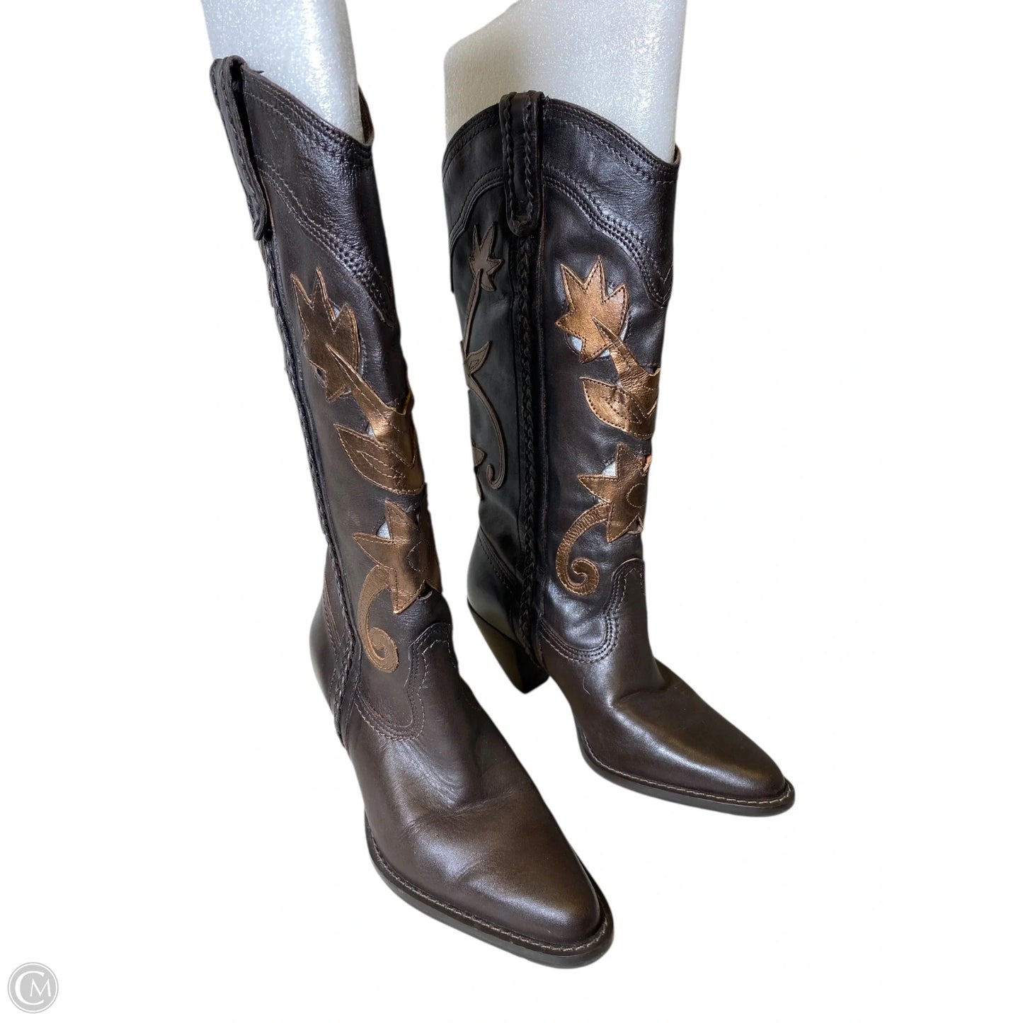 Boots Western By Clothes Mentor In Brown, Size: 6.5