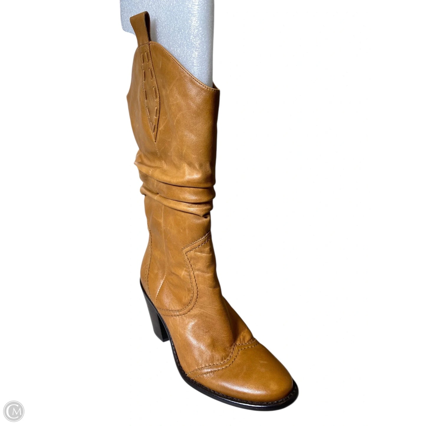 Boots Mid-calf Heels By Bcbg In Brown, Size: 6.5