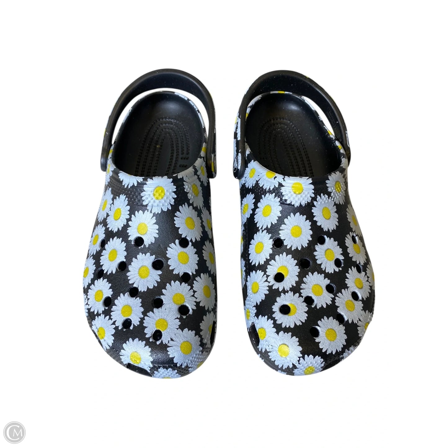 Sandals Flats By Crocs In Floral Print, Size: 10