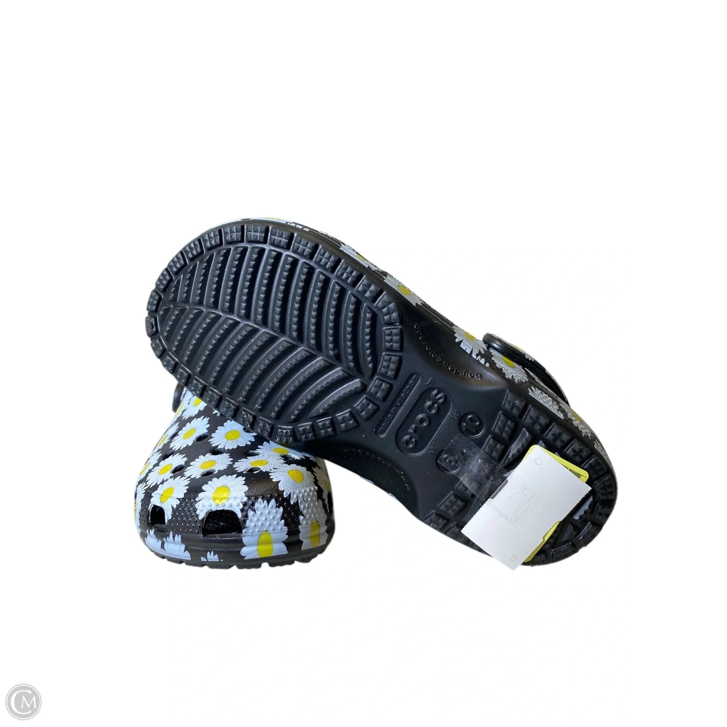 Sandals Flats By Crocs In Floral Print, Size: 10