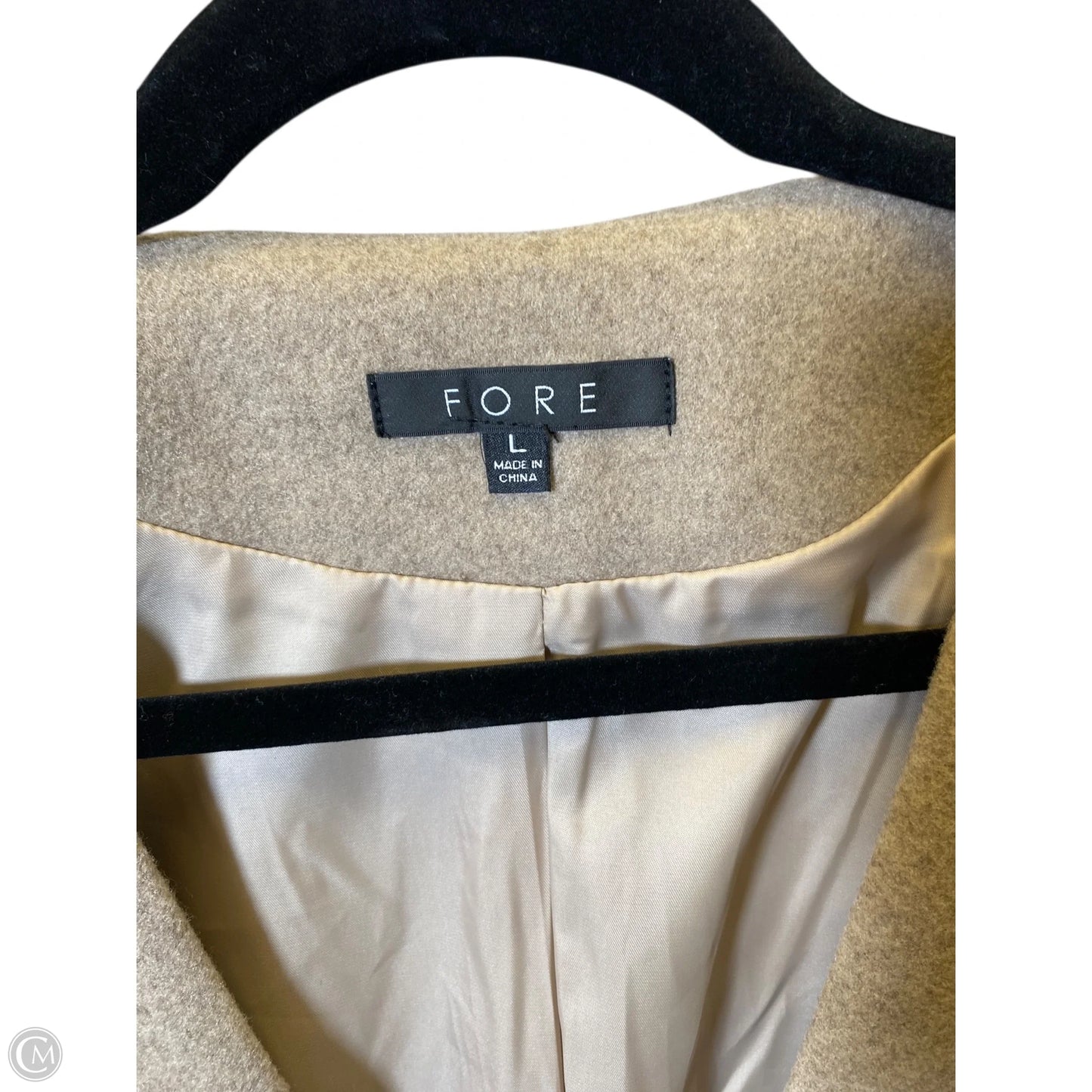 Jacket Other By Fore In Tan, Size: L
