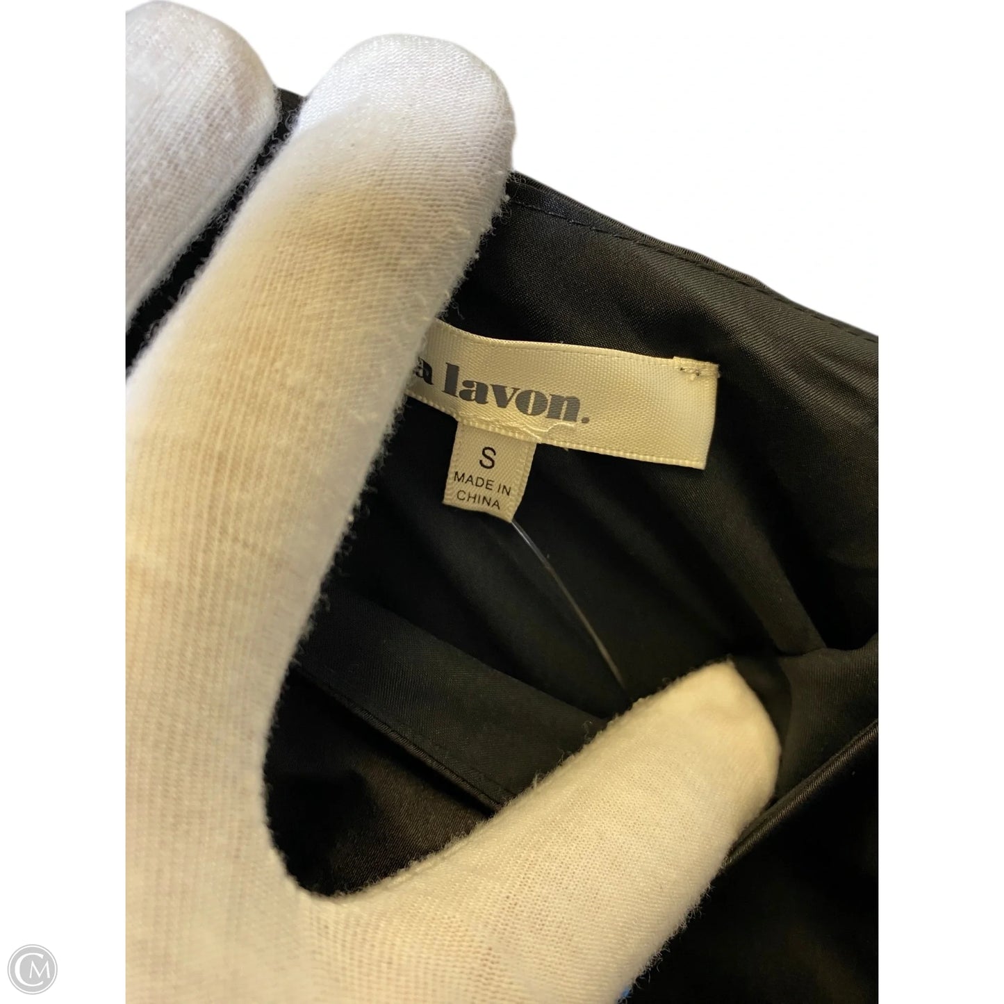 Blouse Long Sleeve By Clothes Mentor In Black & Cream, Size: S