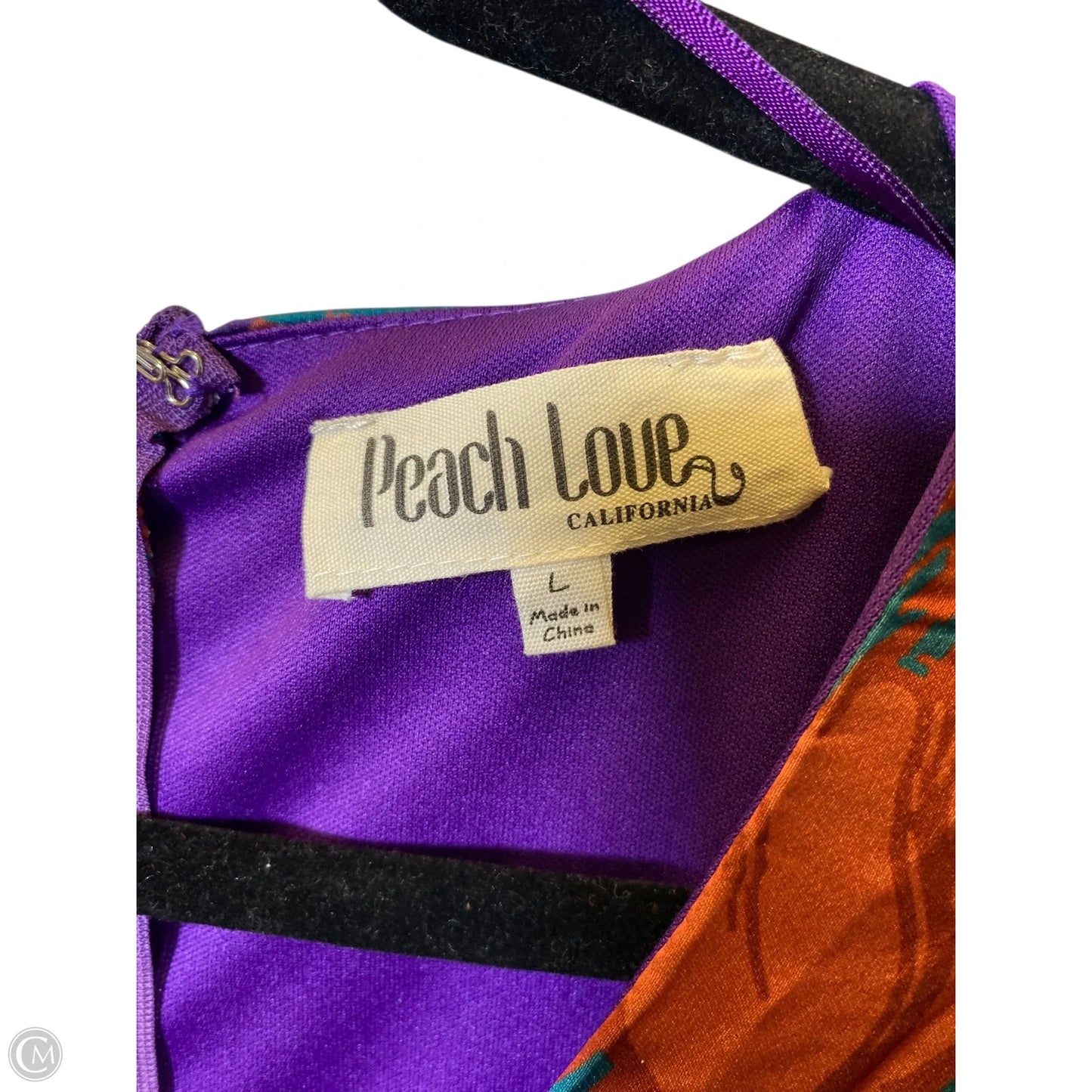 Dress Casual Maxi By Peach Love Cream California In Multi-colored, Size: L