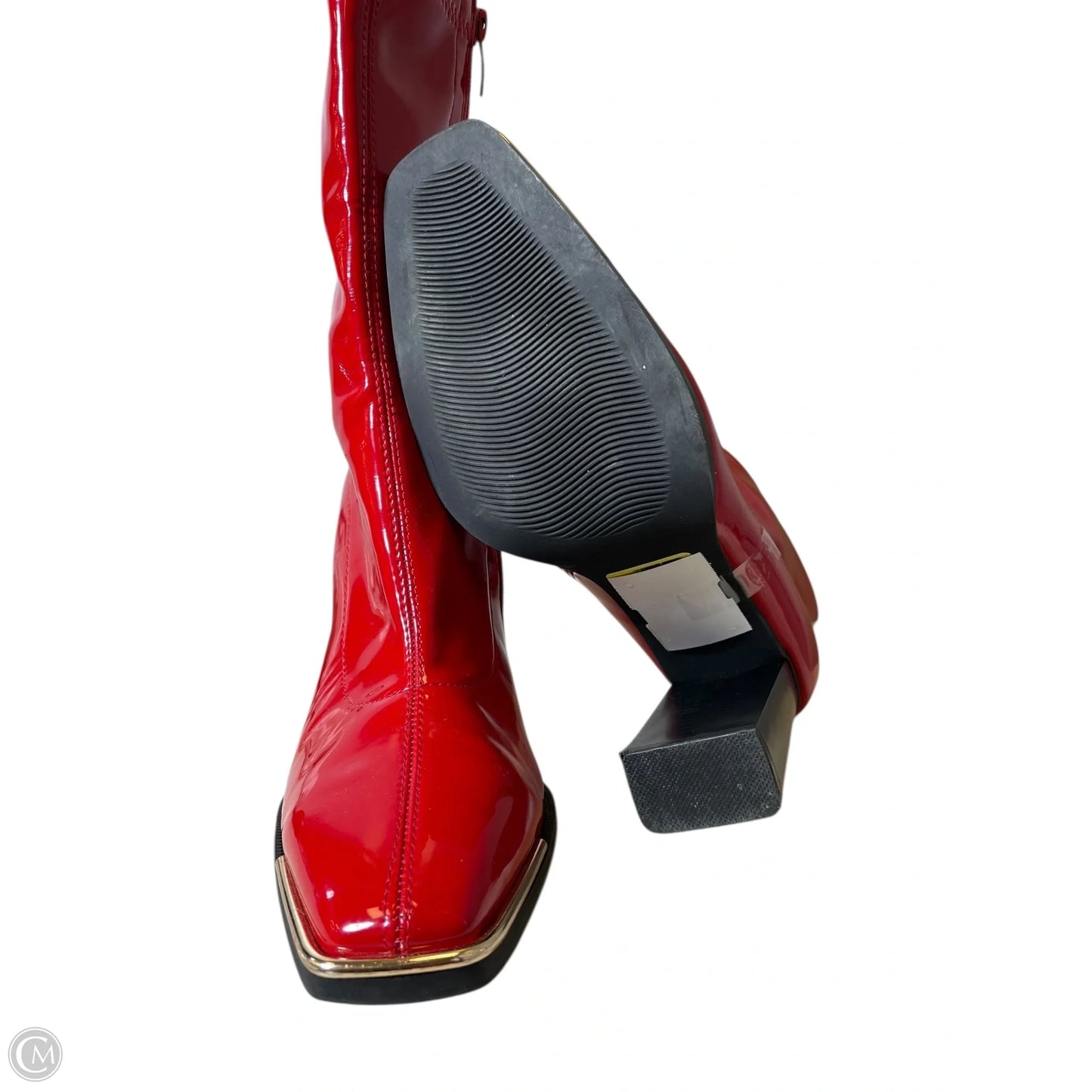 Boots Mid-calf Heels By Dream Pairs In Red, Size: 9