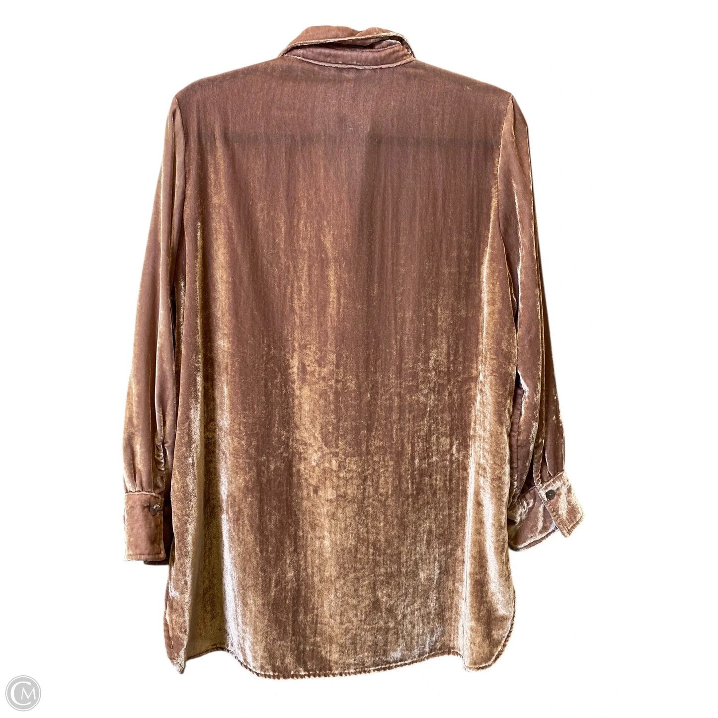 Blouse Long Sleeve By John Mark In Pink, Size: S