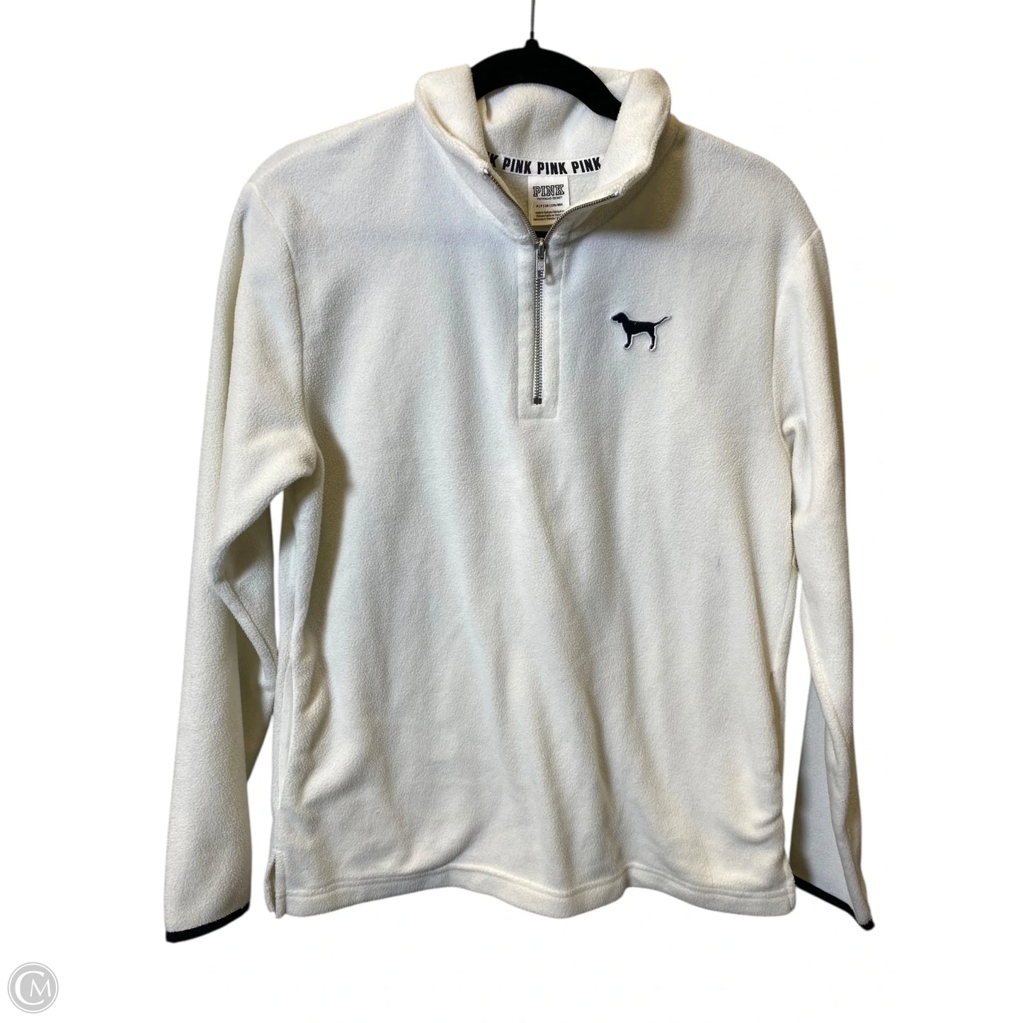 Sweatshirt Collar By Pink In Cream, Size: S