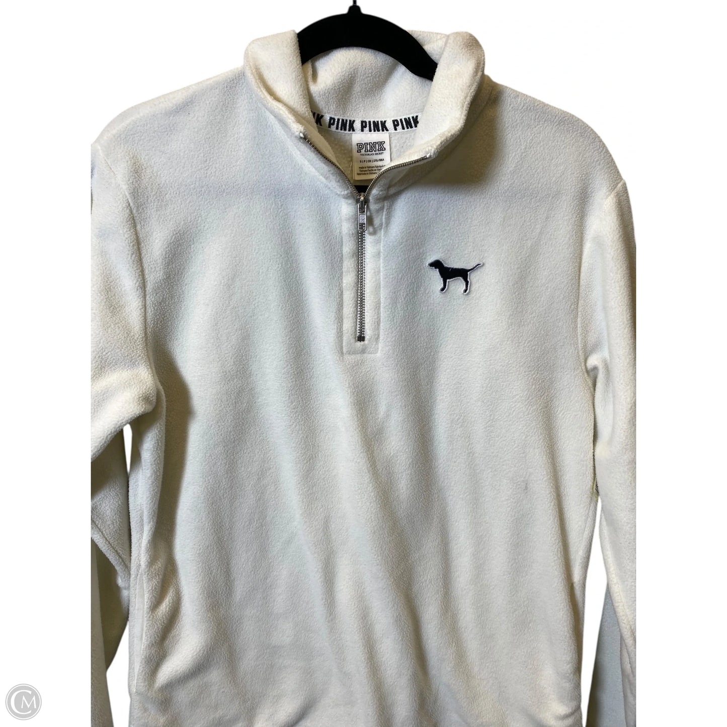 Sweatshirt Collar By Pink In Cream, Size: S