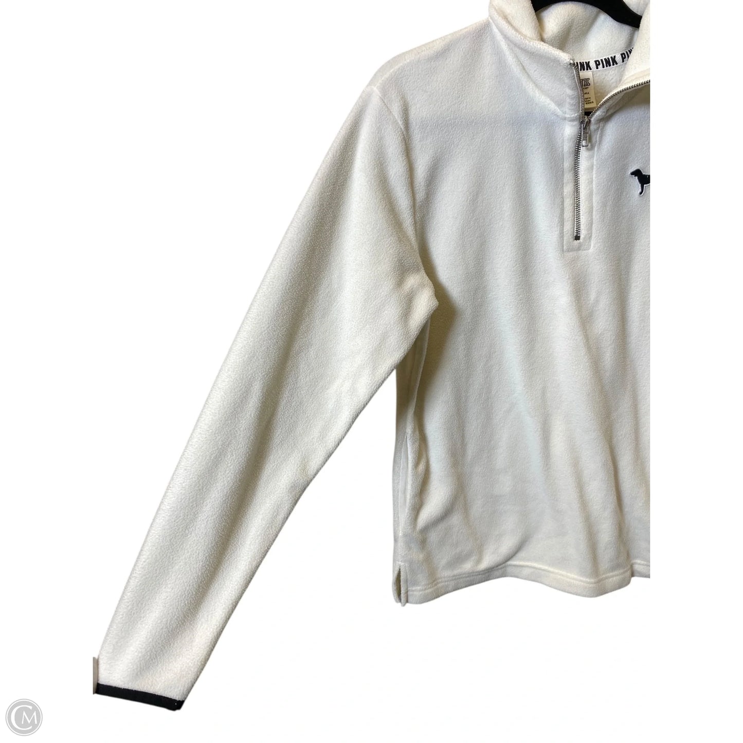 Sweatshirt Collar By Pink In Cream, Size: S