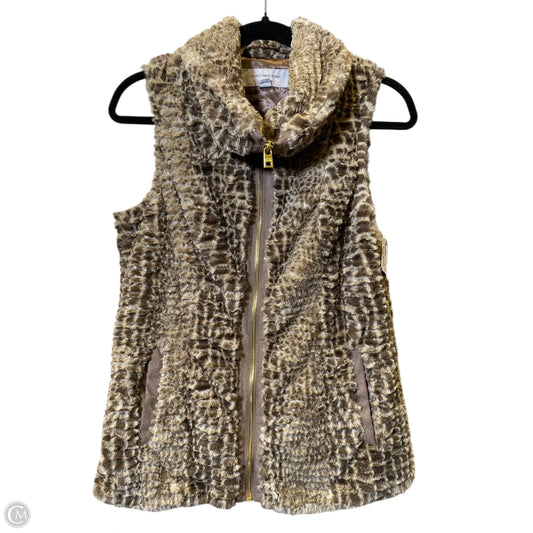 Vest Faux Fur & Sherpa By Marc New York In Tan, Size: Xs
