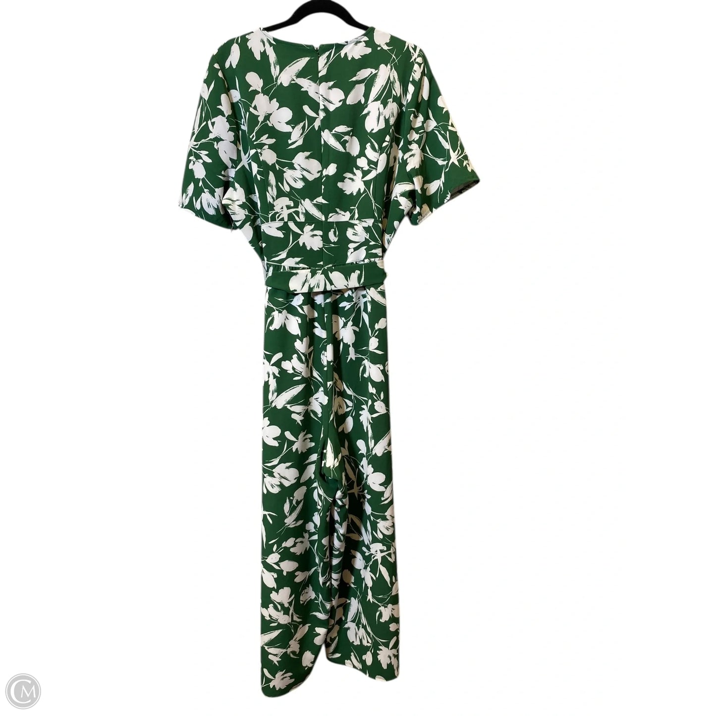 Jumpsuit By Lane Bryant In Green & White, Size: 2x