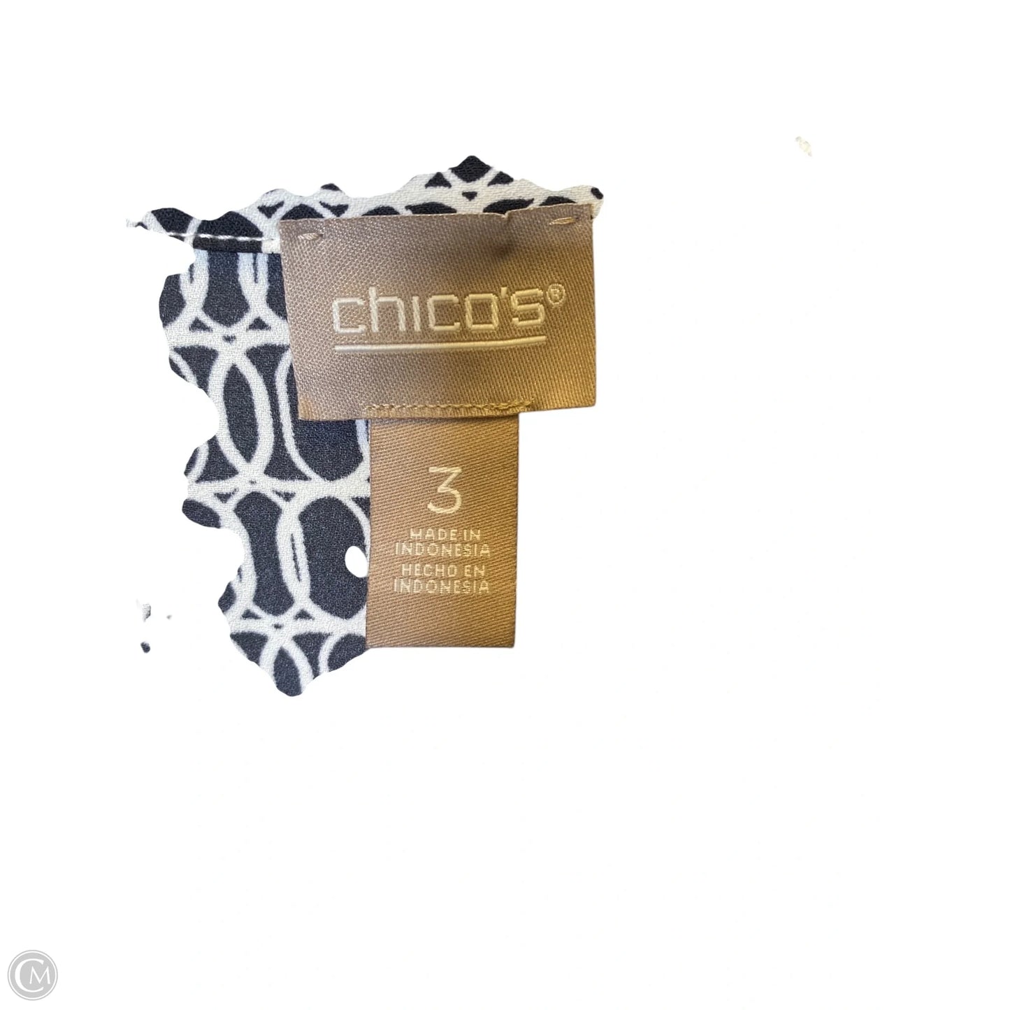 Top Long Sleeve By Chicos In Multi-colored, Size: Xl