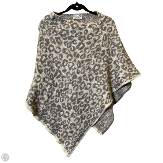 Poncho By Clothes Mentor In Animal Print, Size: Osfm