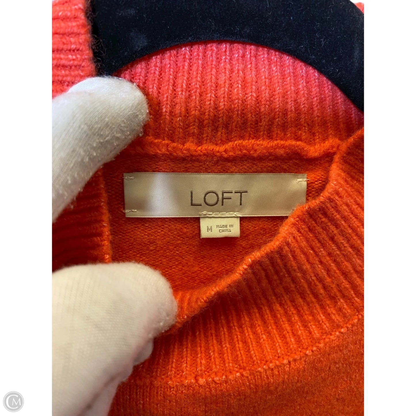 Sweater By Loft In Orange, Size: M