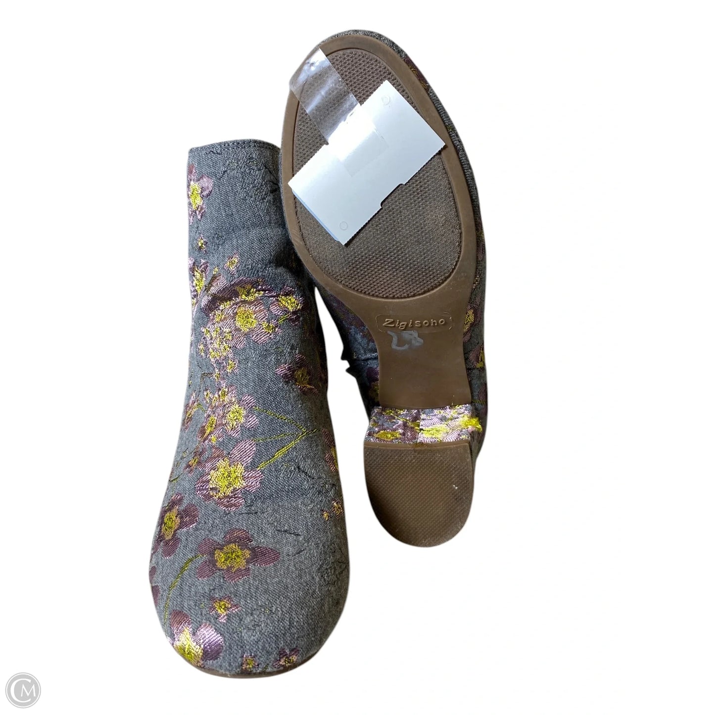 Boots Ankle Heels By Zigi Soho In Floral Print, Size: 7