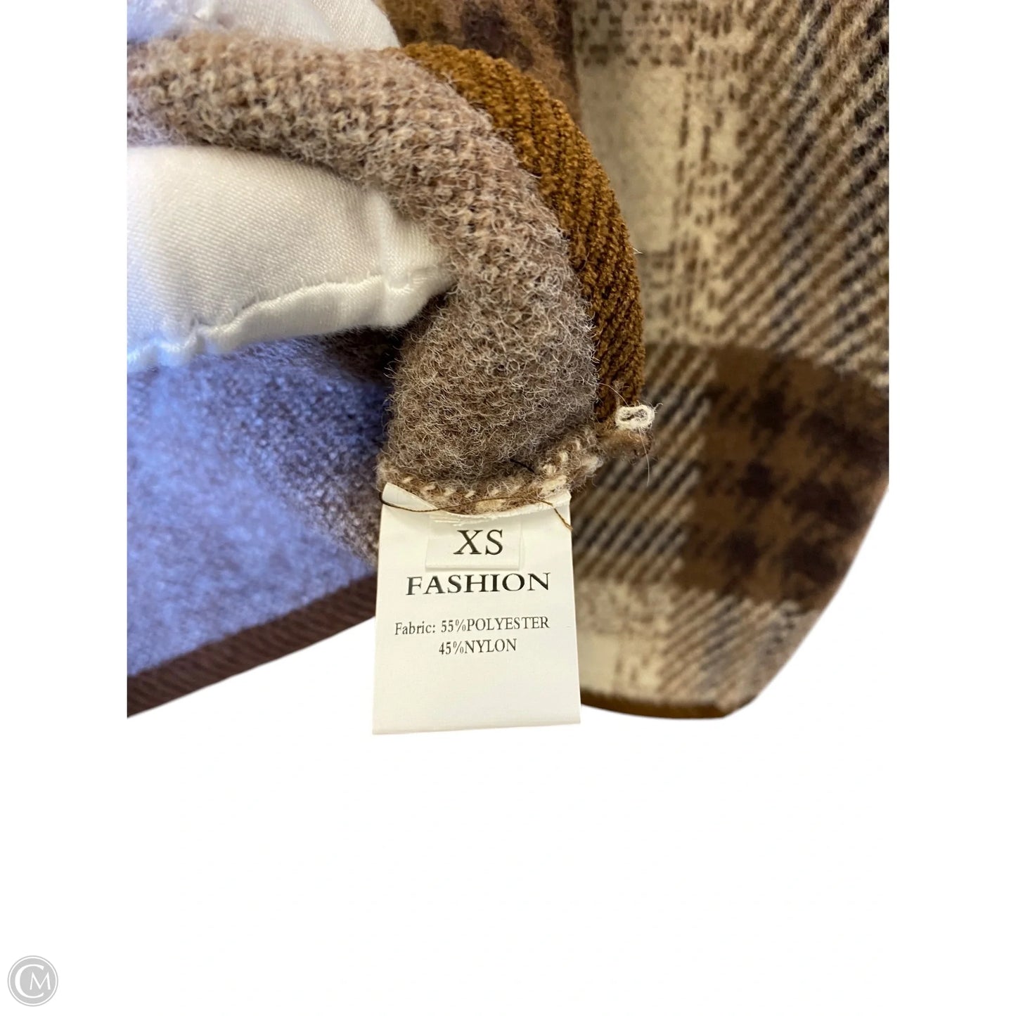 Jacket Other By Clothes Mentor In Brown & Cream, Size: Xs