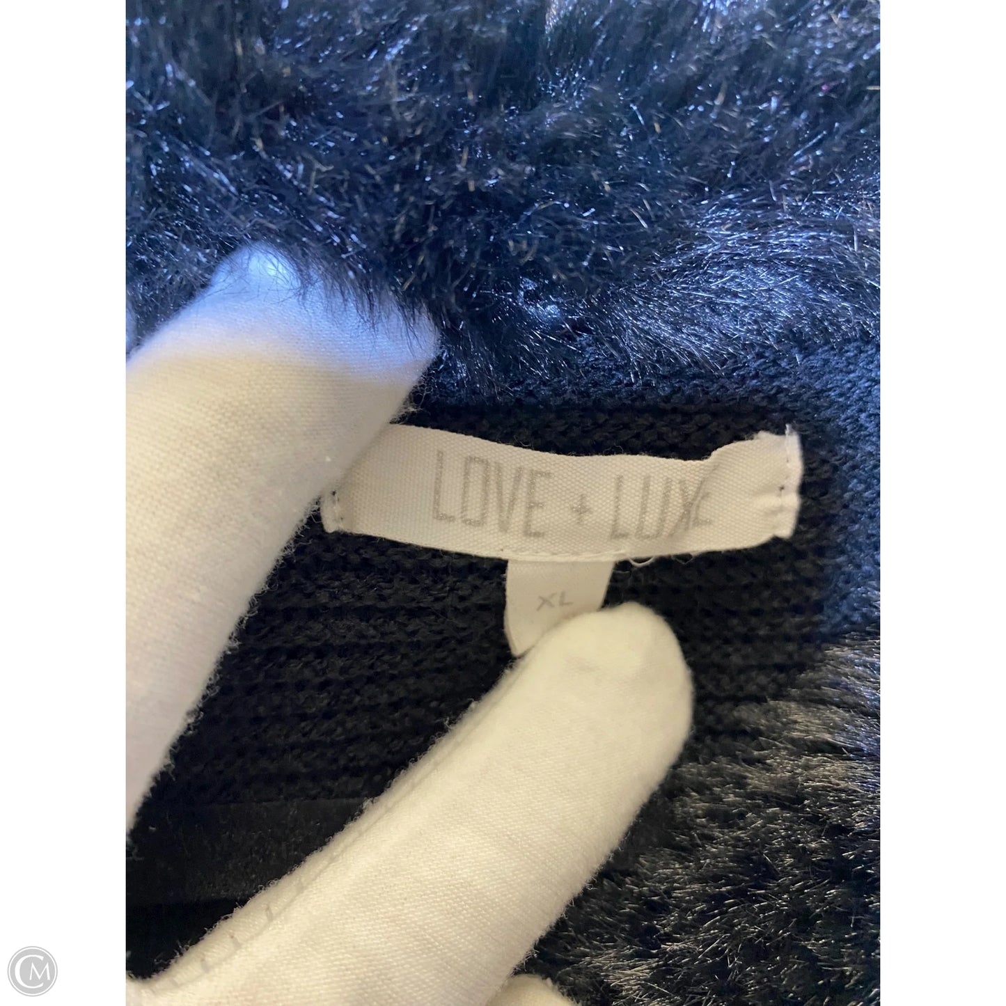 Jacket Faux Fur & Sherpa By Clothes Mentor In Black, Size: Xl