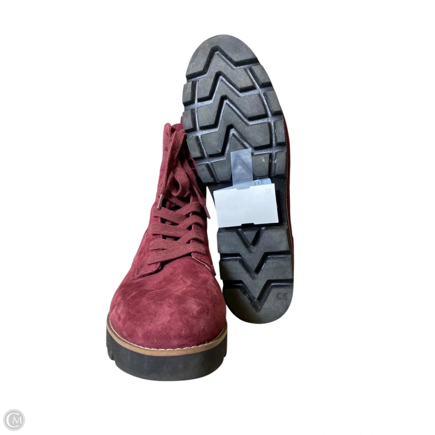 Boots Ankle Flats By Vionic In Maroon, Size: 8.5