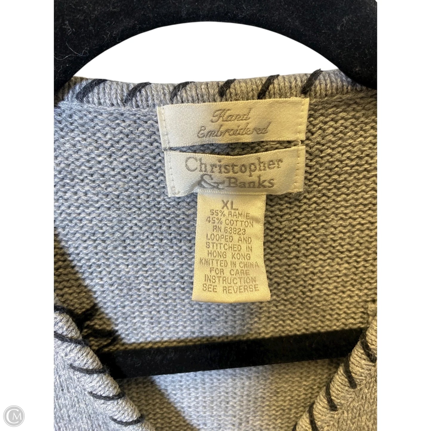 Vest Sweater By Christopher And Banks In Multi-colored, Size: Xl