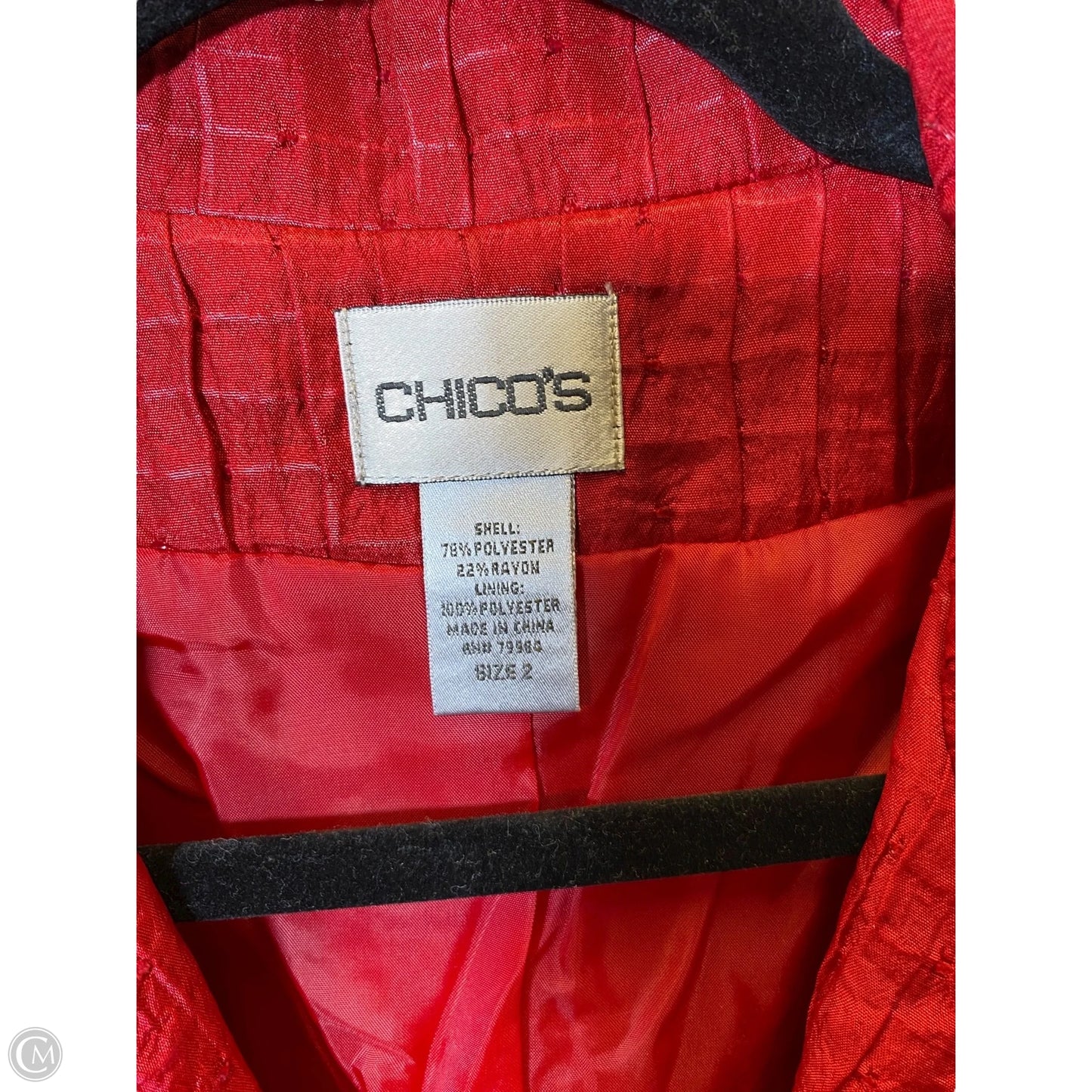 Blazer By Chicos In Red, Size: L