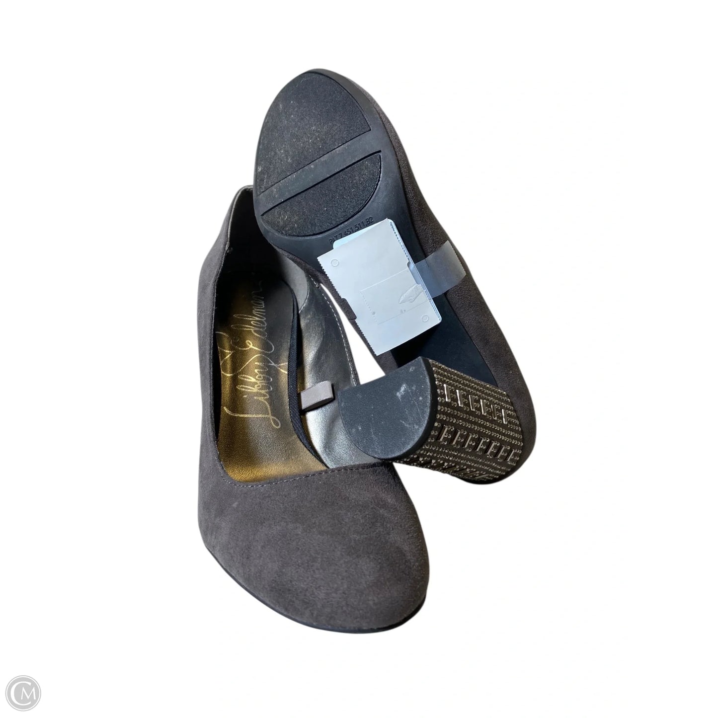 Shoes Heels Block By Libby Edelman In Grey, Size: 8