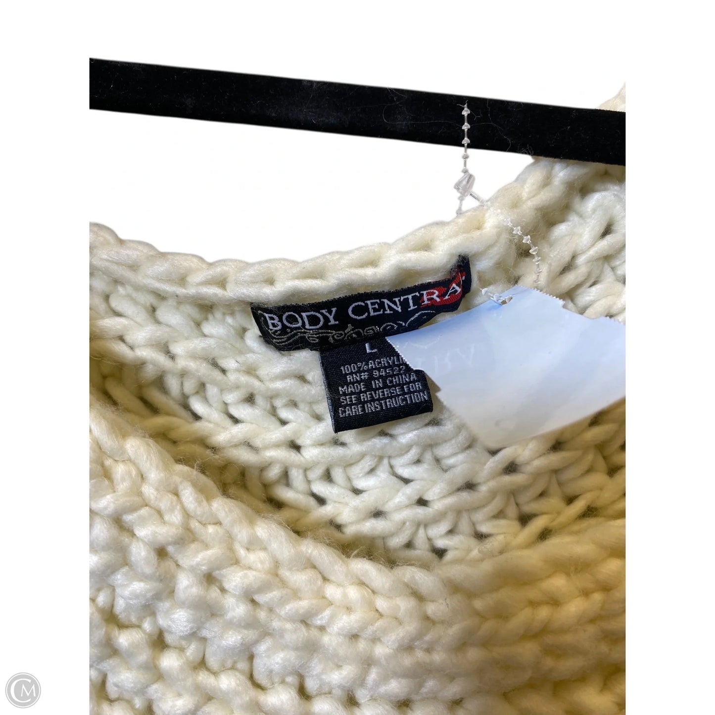 Shawl By Clothes Mentor In Cream, Size: L