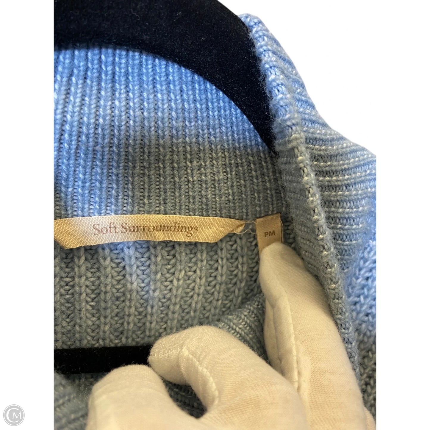 Sweater By Soft Surroundings In Blue, Size: Mp