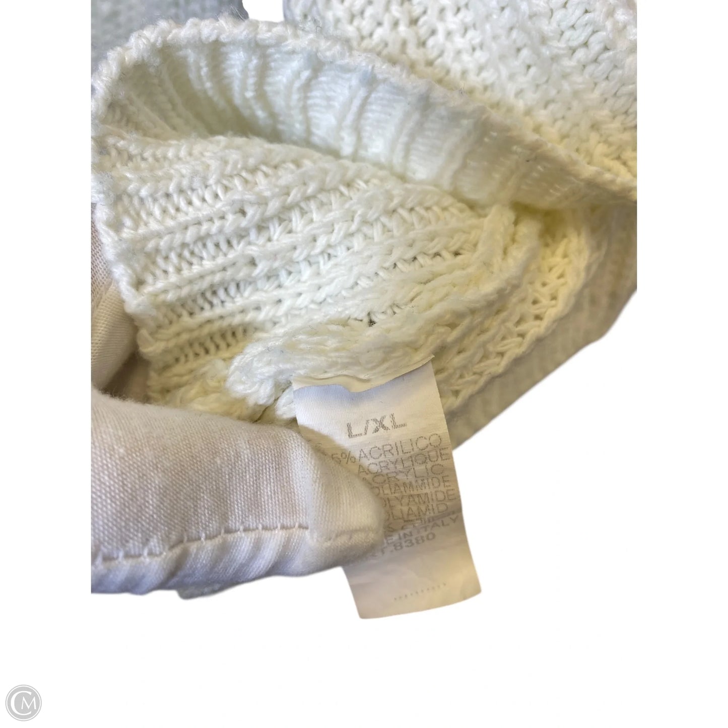 Sweater By Clothes Mentor In White, Size: L