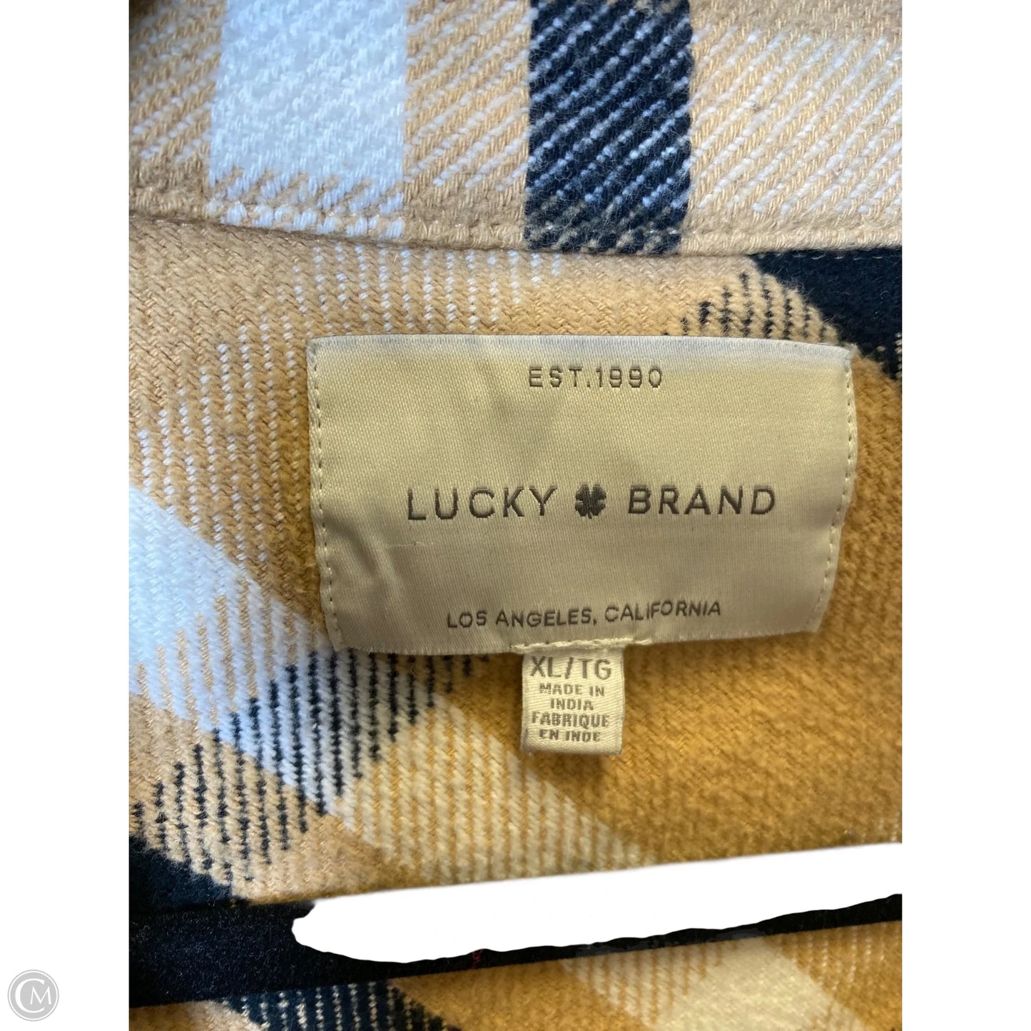 Jacket Other By Lucky Brand In Plaid Pattern, Size: Xl