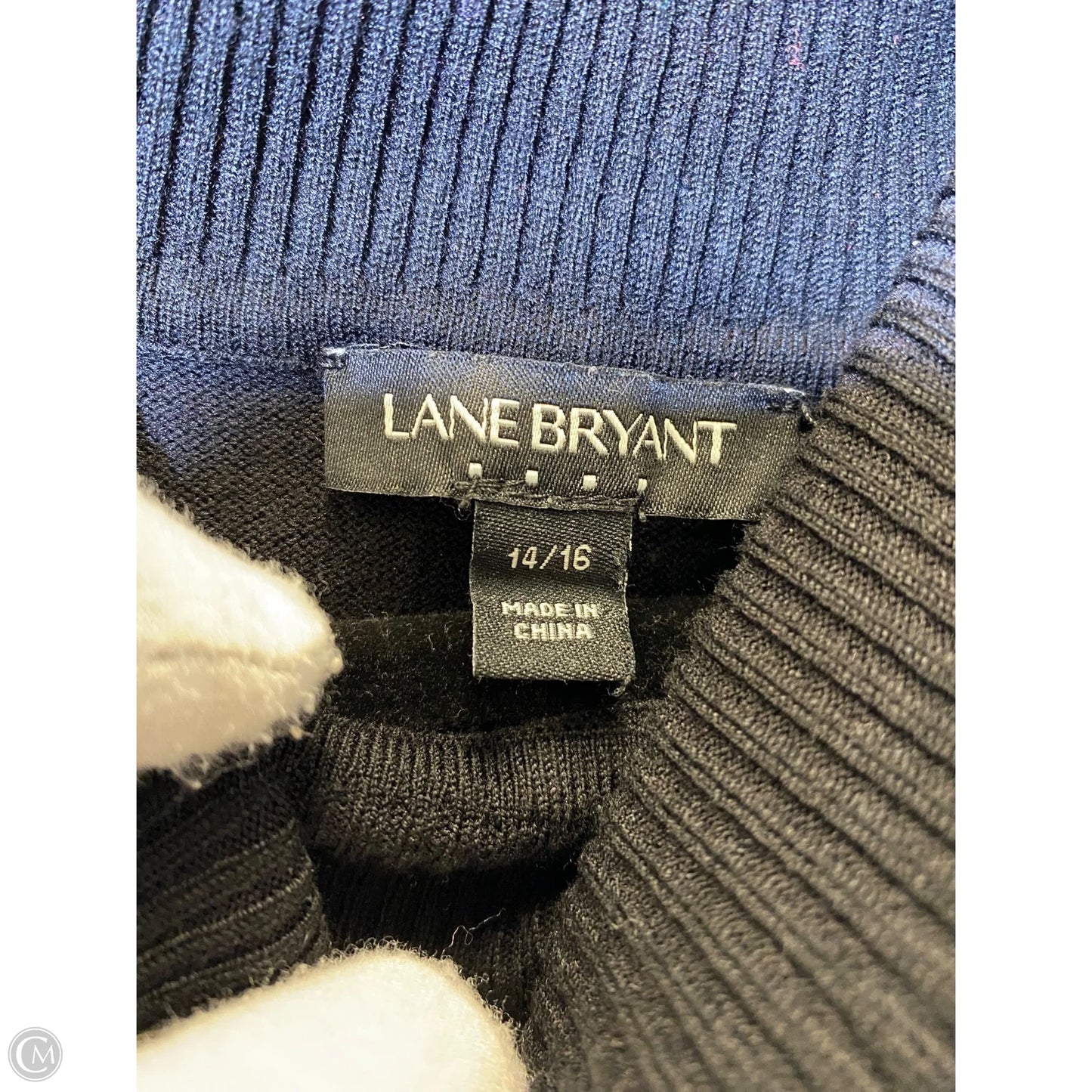 Sweater By Lane Bryant In Black, Size: L
