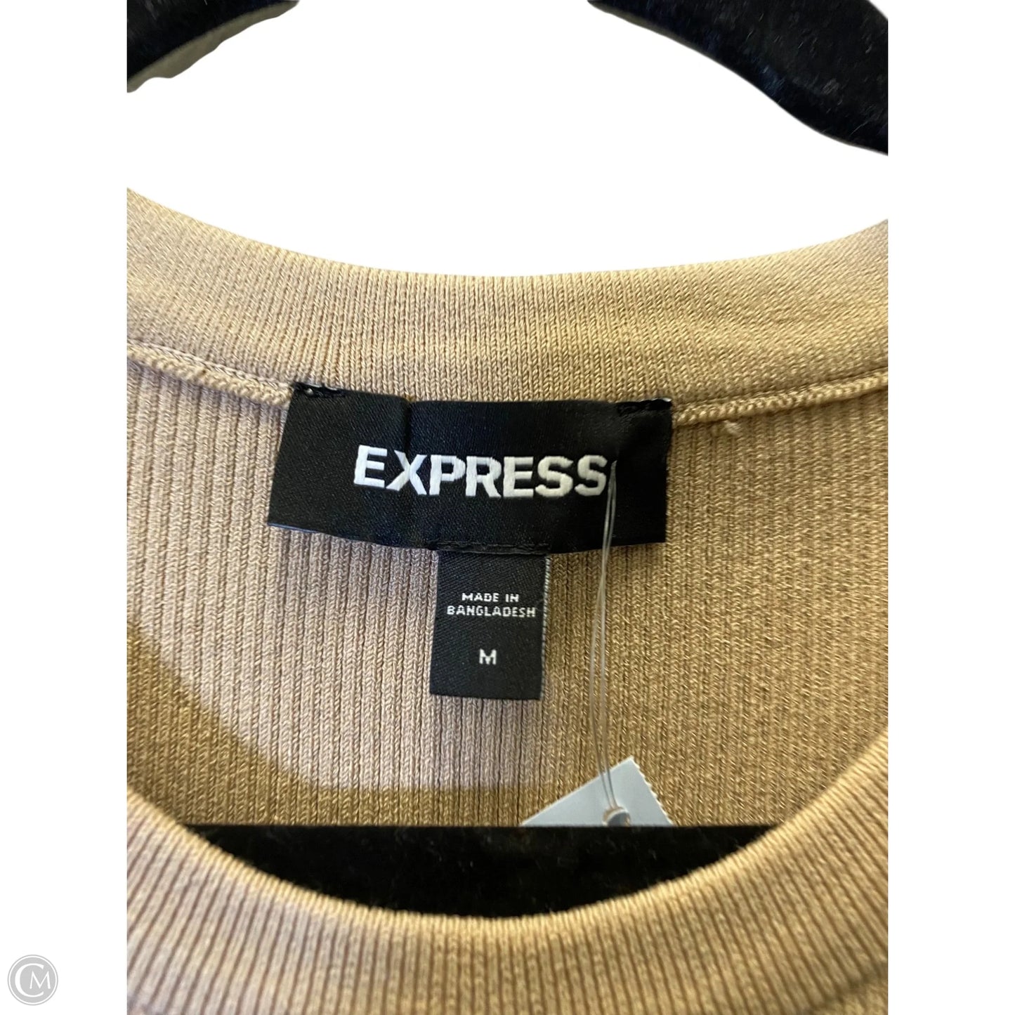 Dress Casual Midi By Express In Tan, Size: M
