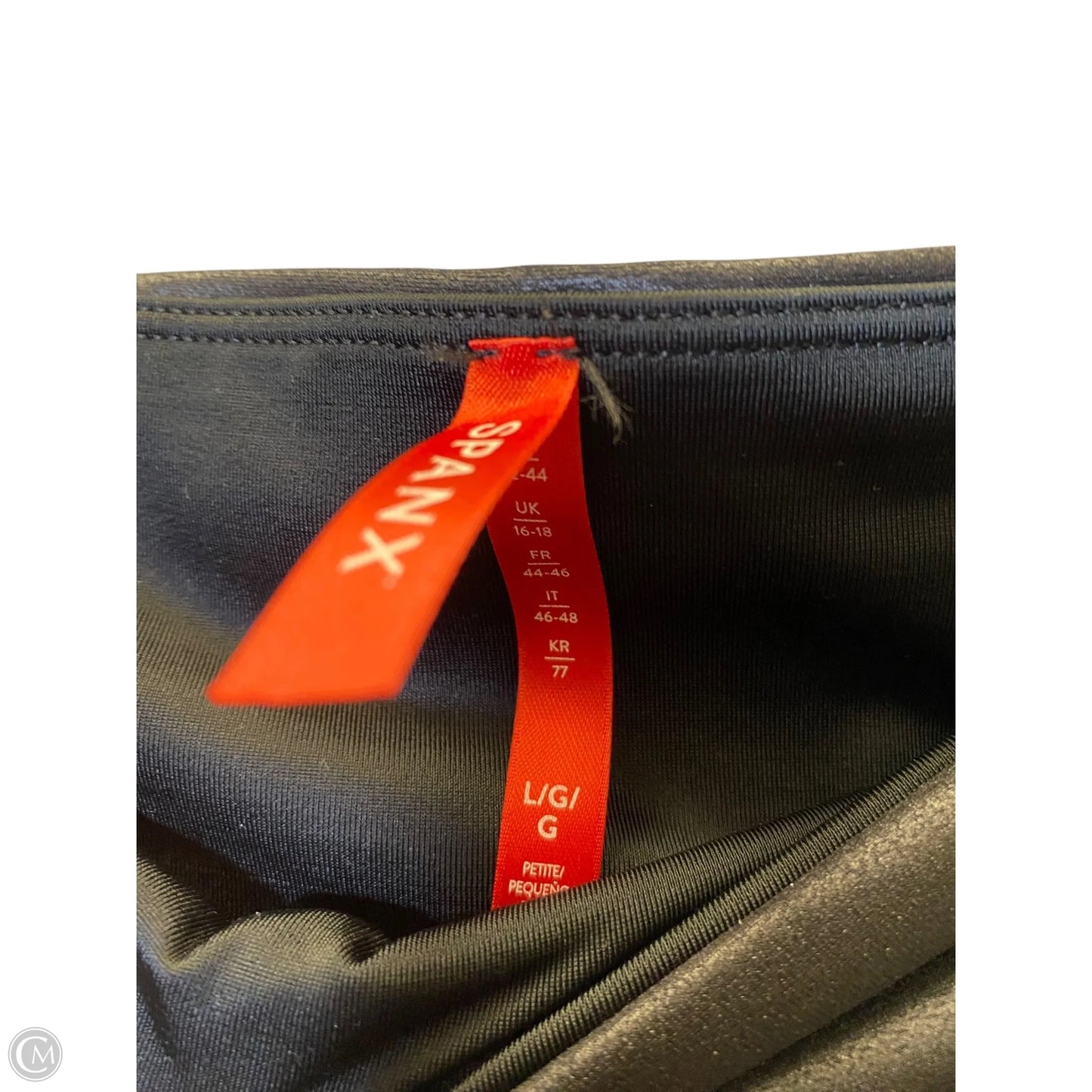 Athletic Leggings By Spanx In Black, Size: L