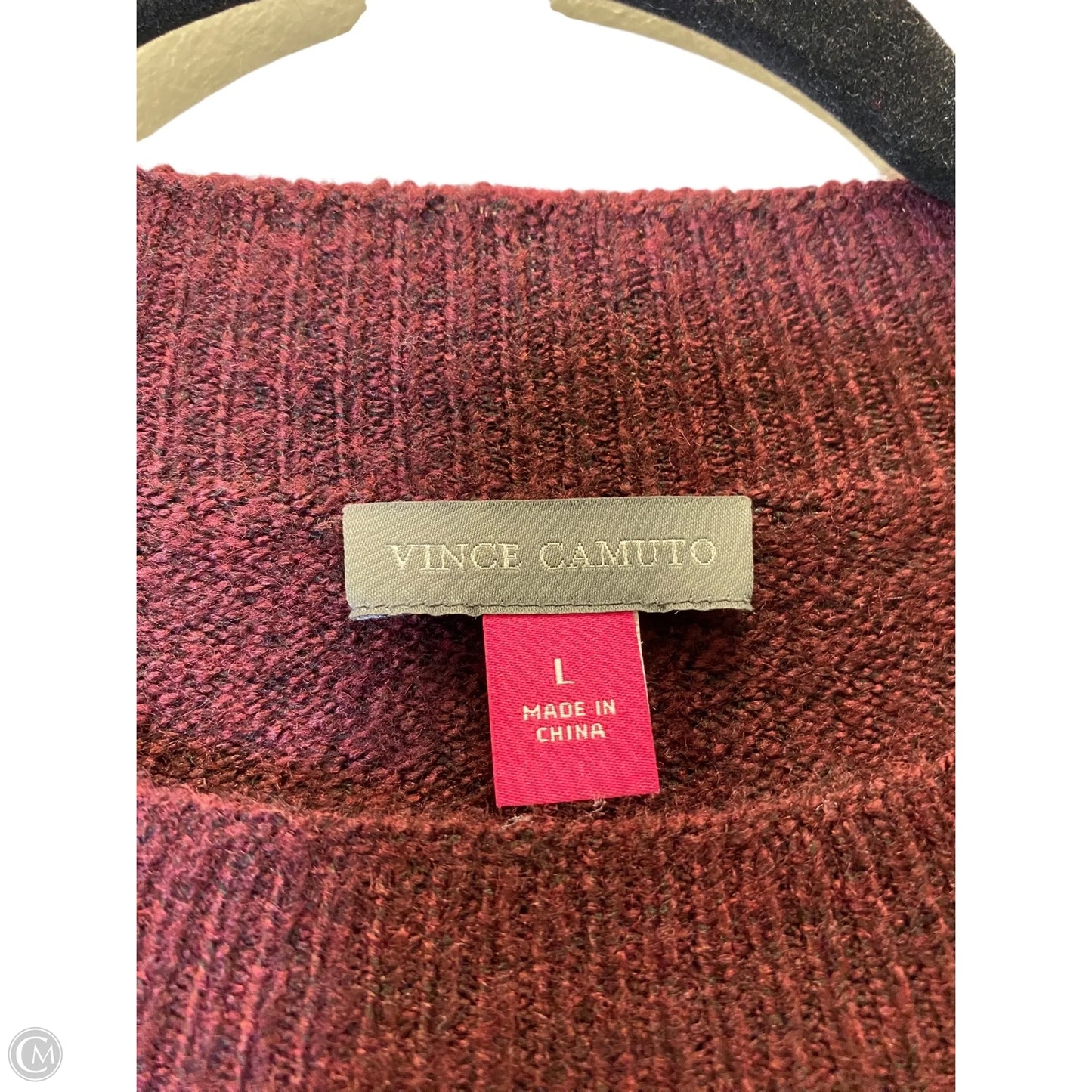 Sweater By Vince Camuto In Maroon, Size: L