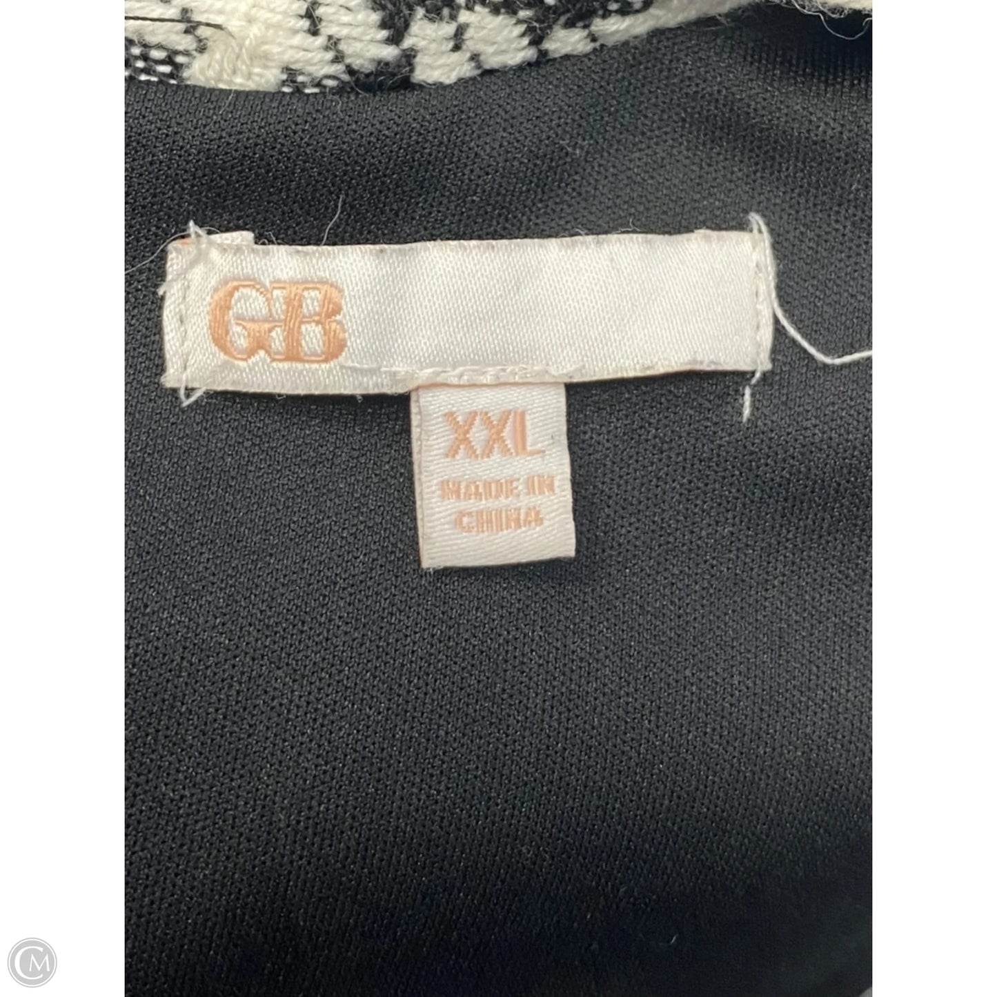 Dress Casual Short By Gb In Black & White, Size: Xxl