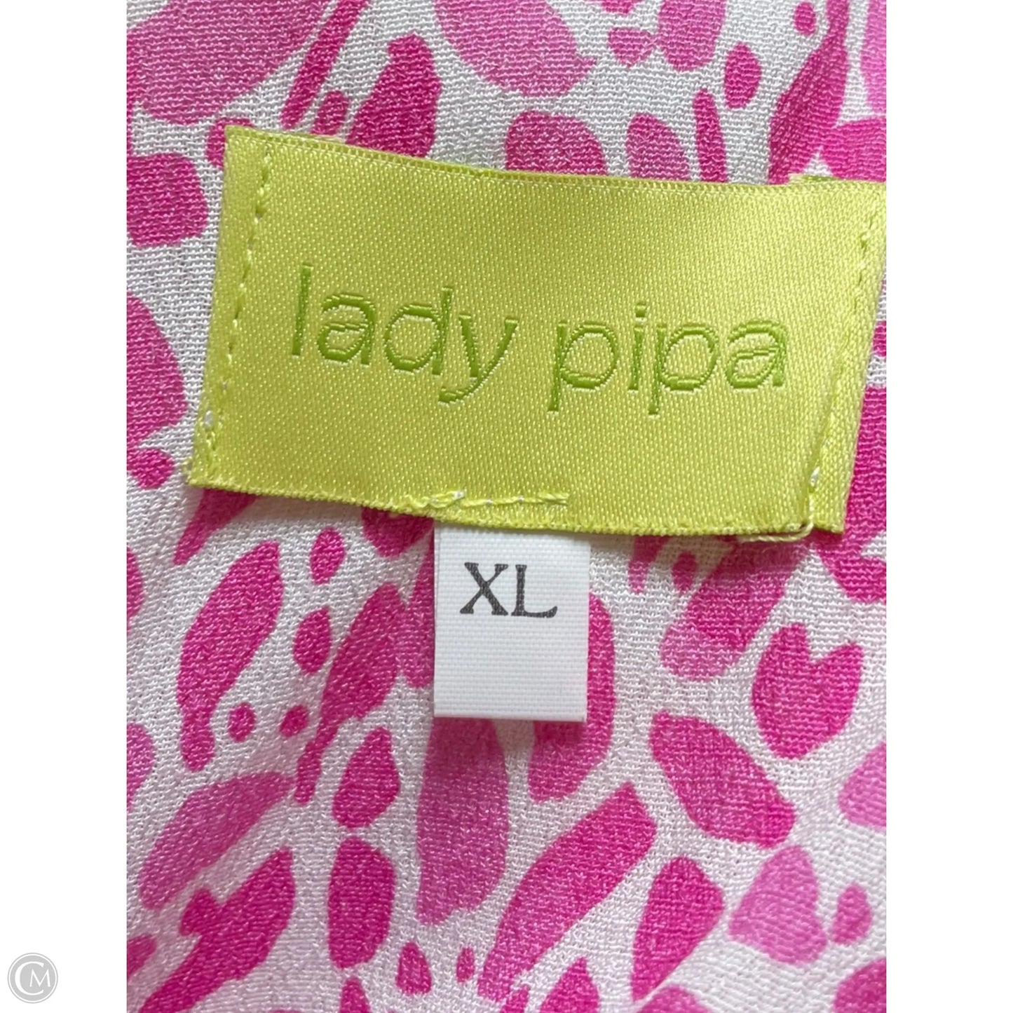 Dress Casual Maxi By Clothes Mentor In Pink & White, Size: Xl