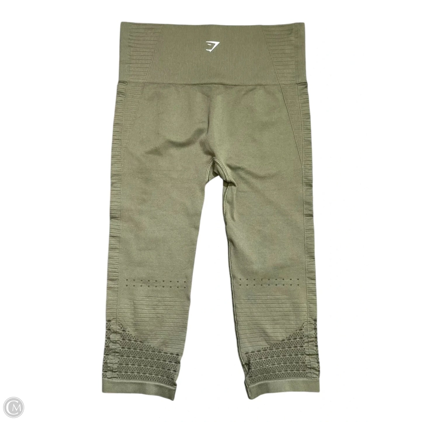 Athletic Capris By Gym Shark In Green, Size: M