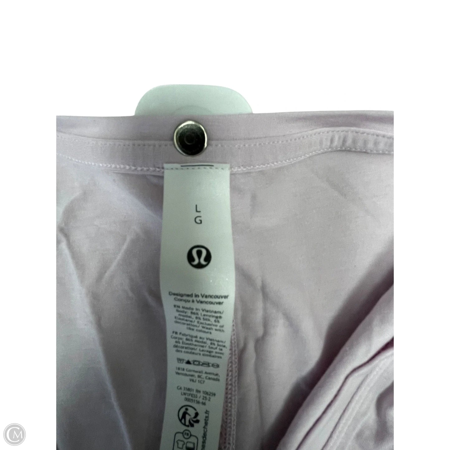Athletic Tank Top By Lululemon In Pink, Size: L