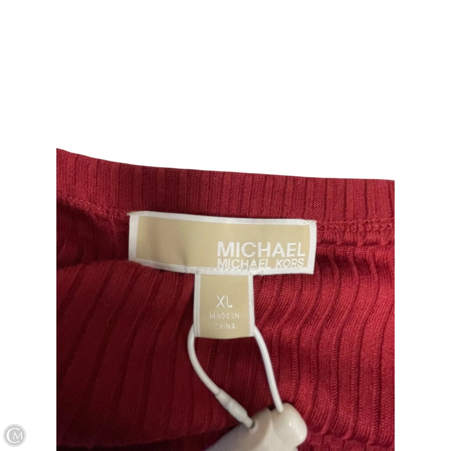 Dress Casual Midi By Michael By Michael Kors In Maroon, Size: Xl