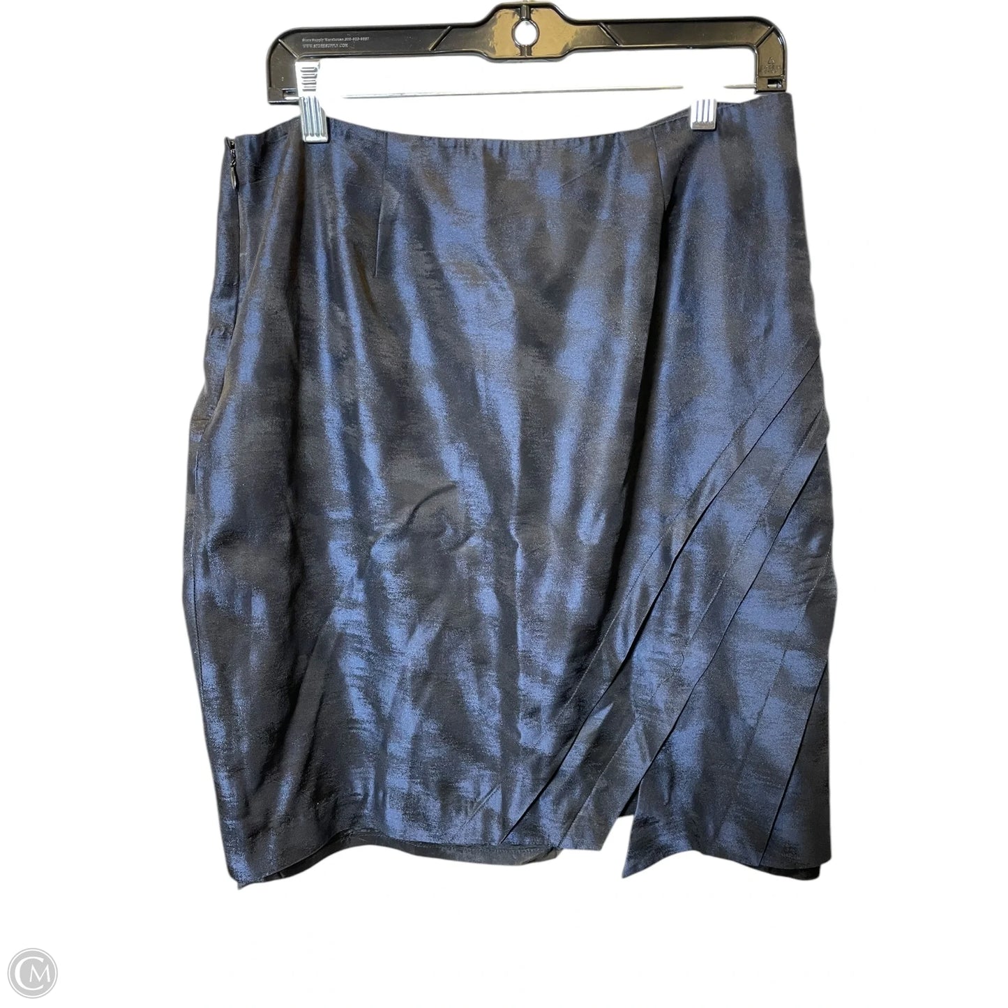 Skirt Mini & Short By Ann Taylor In Black & Blue, Size: 10