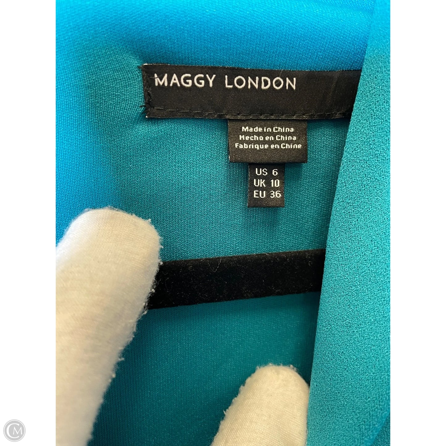 Dress Casual Short By Maggy London In Teal, Size: 6