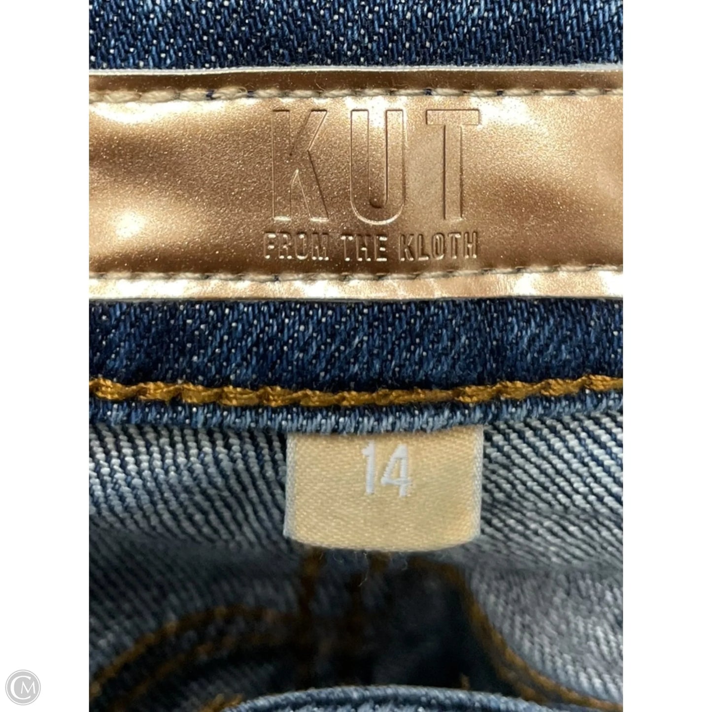 Jeans Wide Leg By Kut In Blue Denim, Size: 14