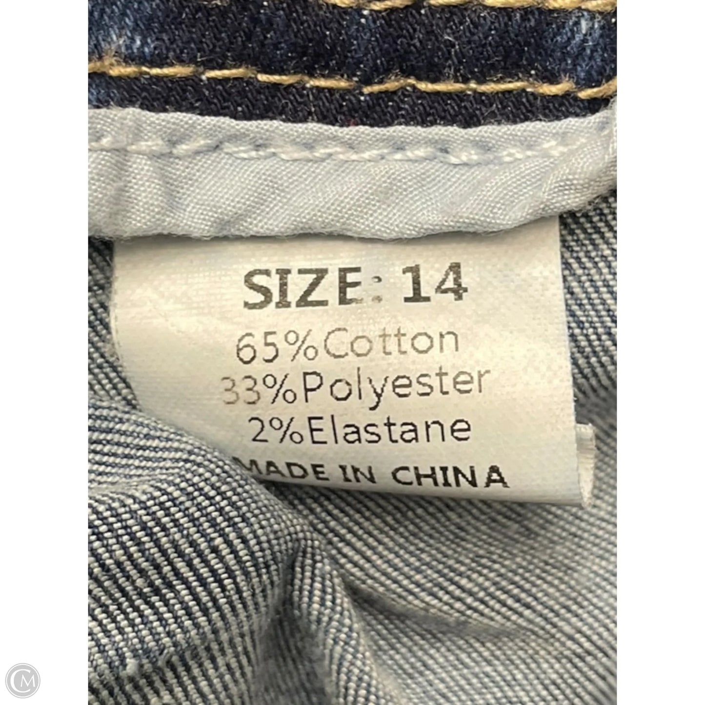 Jeans Wide Leg By Clothes Mentor In Blue Denim, Size: 14