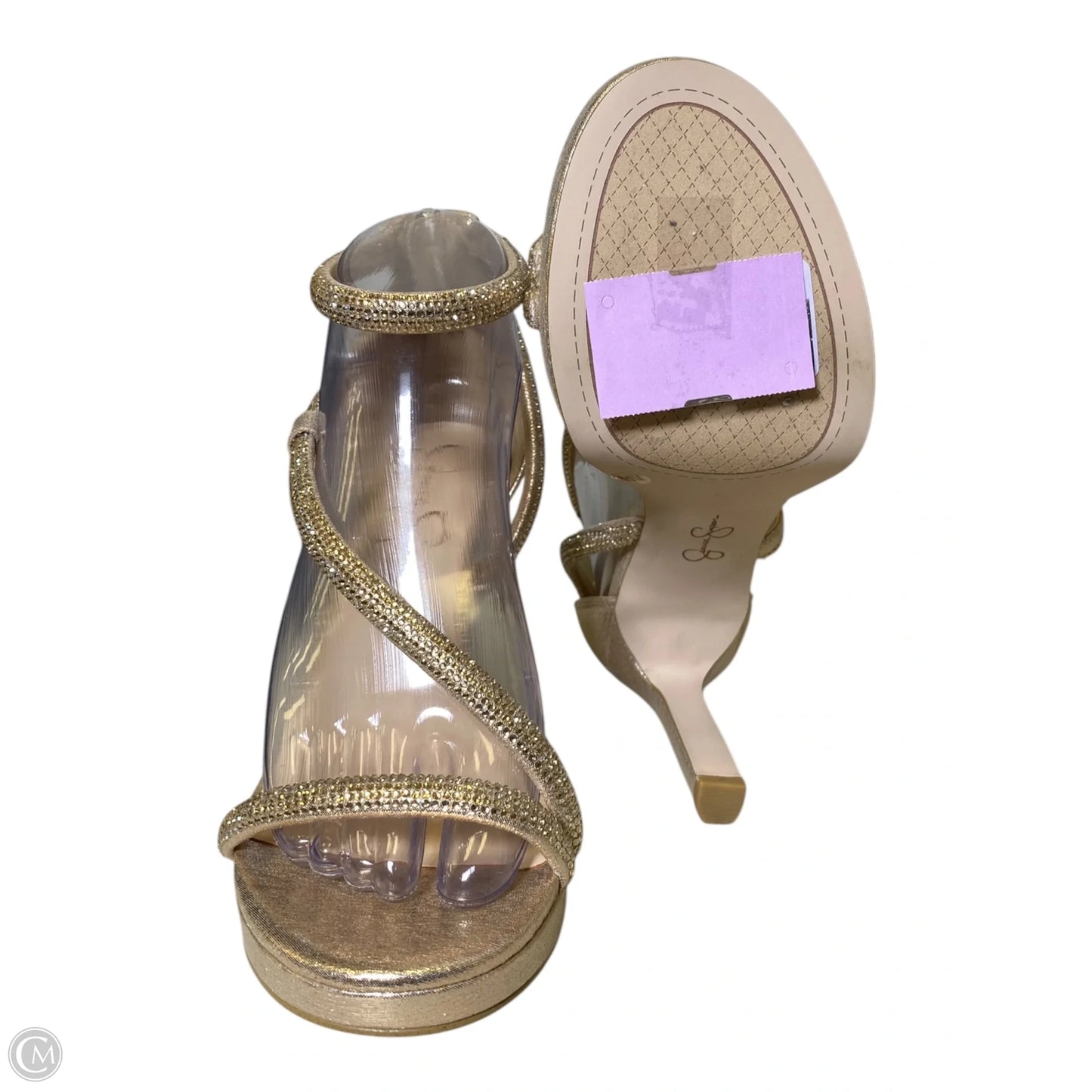 Shoes Heels Stiletto By Jessica Simpson In Gold, Size: 8.5