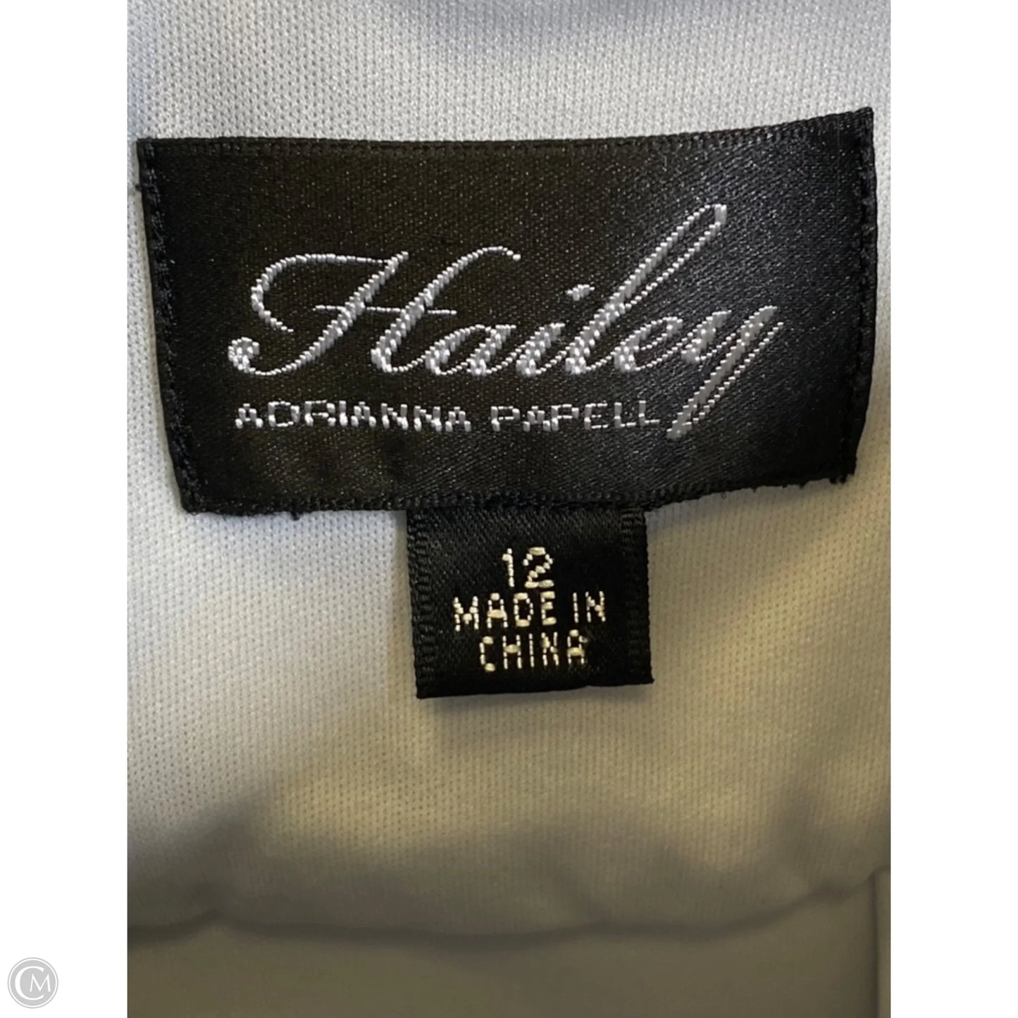 Dress Party Long By Adrianna Papell In Grey, Size: L
