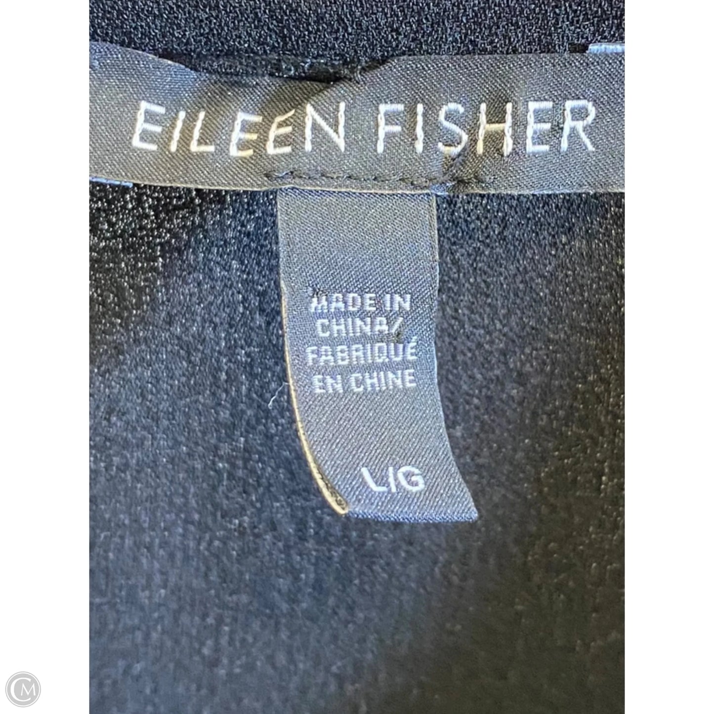 Dress Casual Midi By Eileen Fisher In Black, Size: L