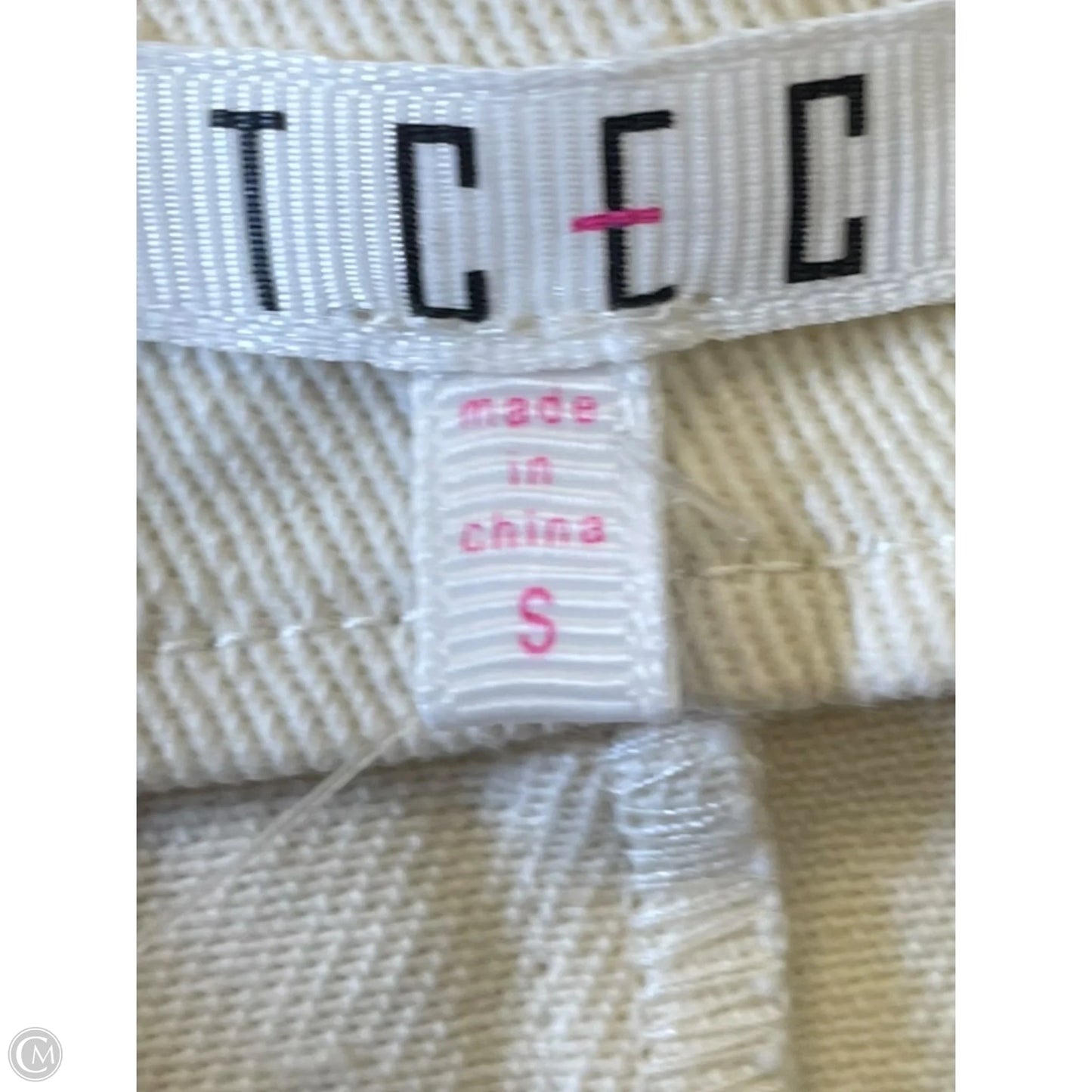 Skirt Mini & Short By Tcec In Beige, Size: S