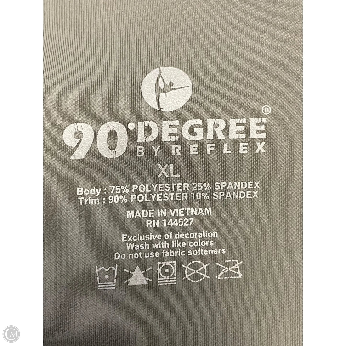 Athletic Leggings By 90 Degrees By Reflex In Green, Size: Xl