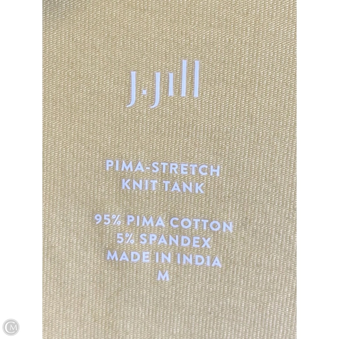 Top Sleeveless By J. Jill In Yellow, Size: M