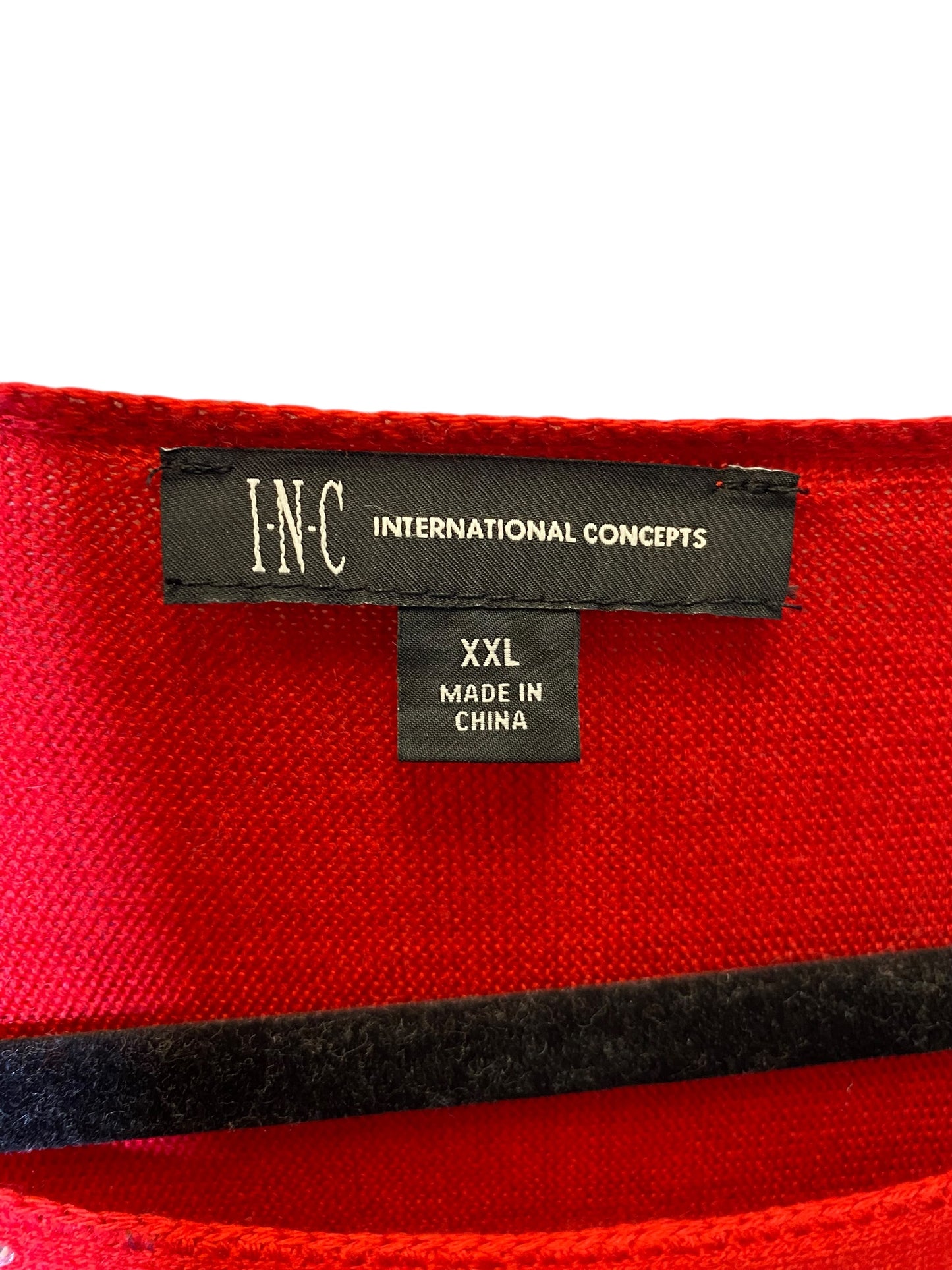Sweater By Inc In Red, Size: Xxl