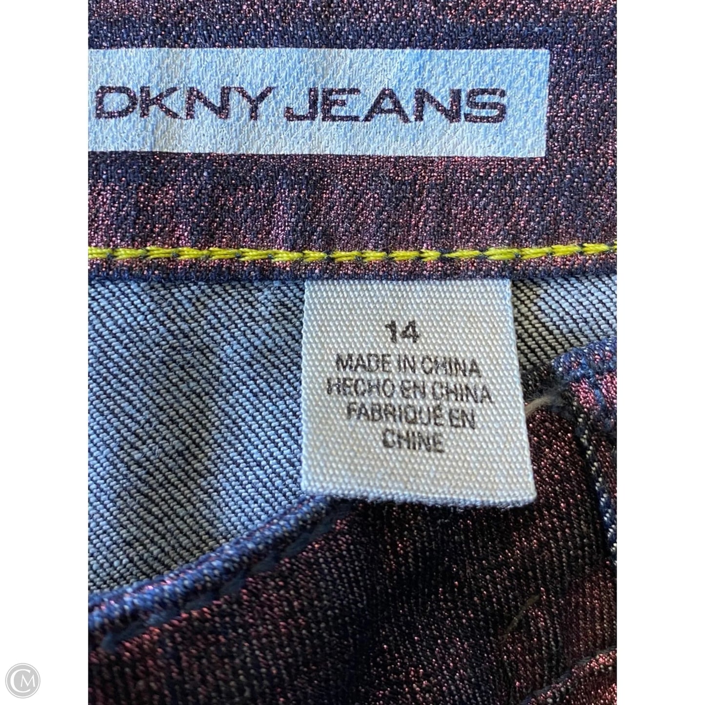 Jeans Straight By Dkny In Purple, Size: 14
