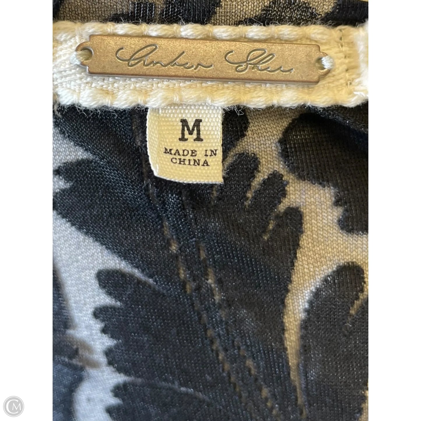Top Long Sleeve By Amber Sun In Black, Size: M